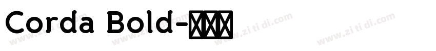 Corda Bold字体转换